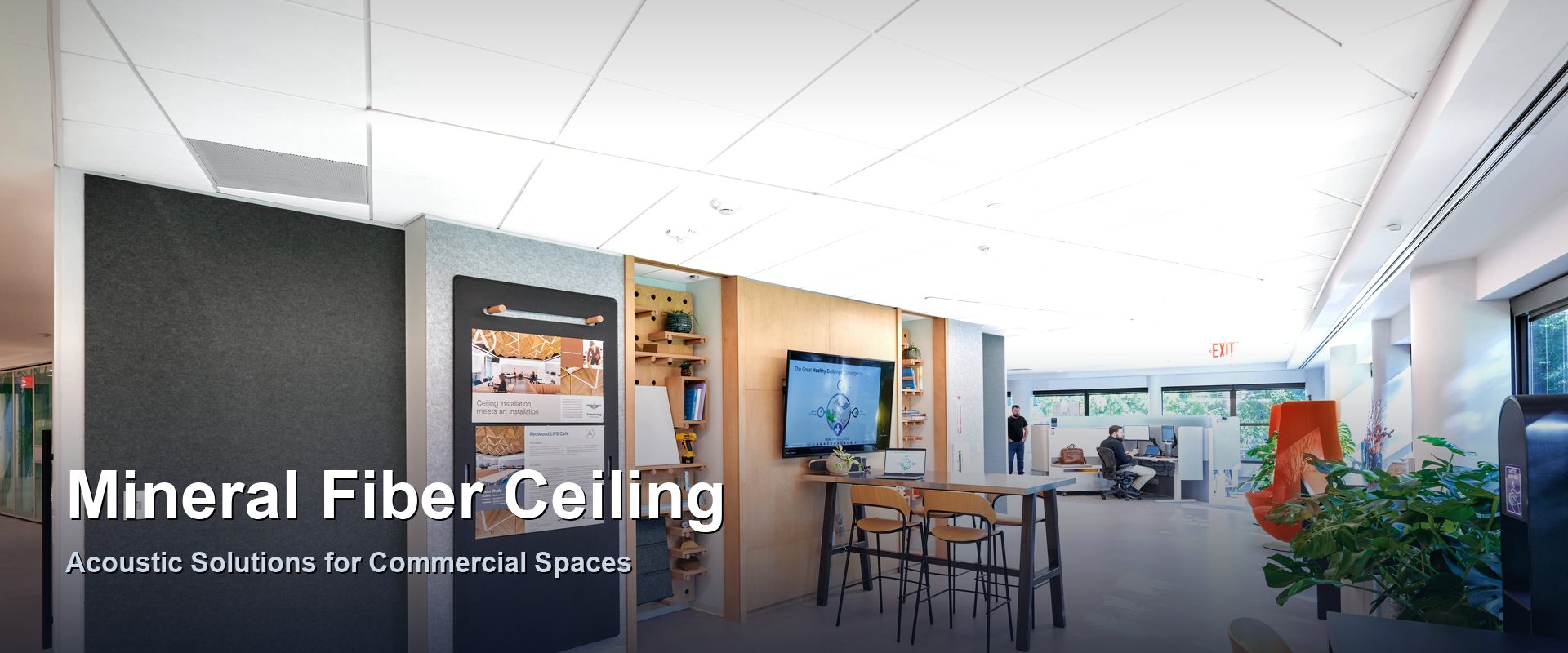 Mineral Fiber Ceiling for Commercial Spaces by PuloMax