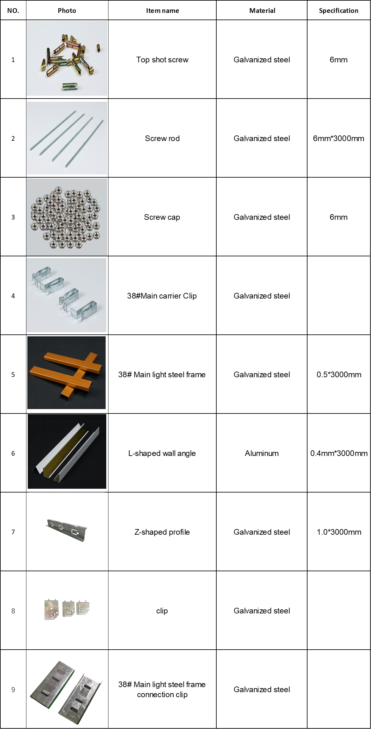 Hook on ceiling accessory Hook on ceiling accessory